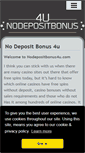 Mobile Screenshot of nodepositbonus4u.com